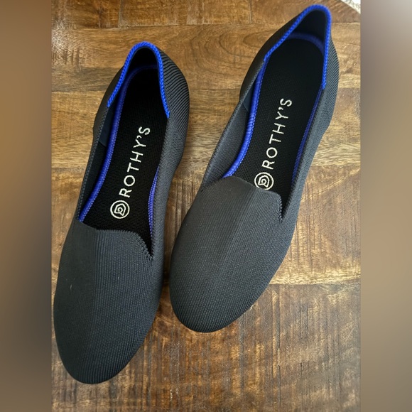 Rothy's Women Shoes Black Loafers Slip on Ballet Flats Size 8 - Picture 4 of 6